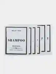 Тёмно-серый наклейки для дозатора, шампуня, дорожных наборов, 6 штук