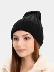 Черный шапка женская демисезонная