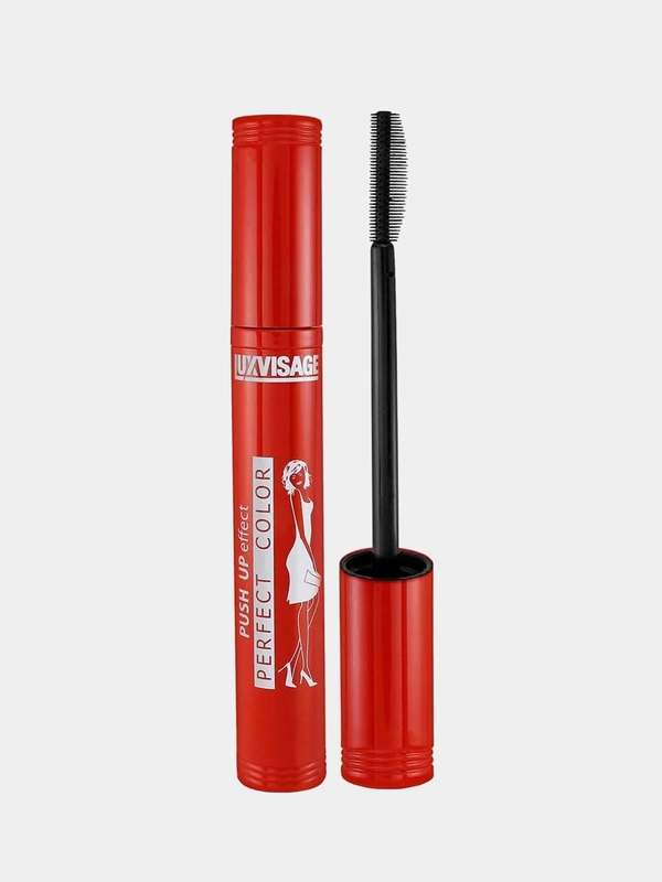 Тушь для ресниц LUXVISAGE Perfect Color PUSH UP effect, Черная, 9 мл