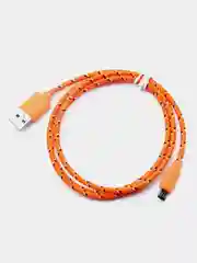 Оранжевый кабель micro USB, для зарядки, 1 метр