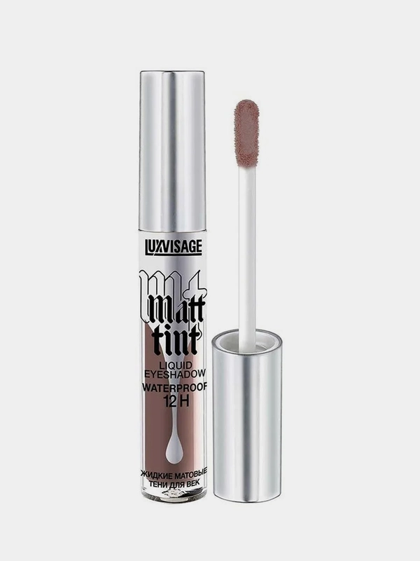 Жидкие матовые тени для век LUXVISAGE Matt tint, тон 110 Dark Chocolate, водостойкие, 3 г