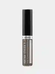 Гель-корректор для бровей с микрофиброй LUXVISAGE BROW STYLER 3 in 1, тон 04 Эспрессо, 6 г