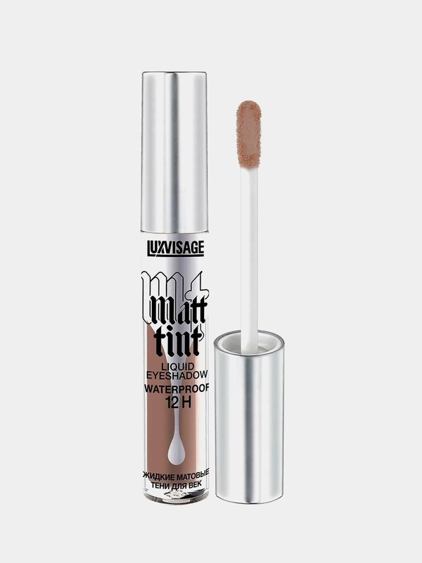 Жидкие матовые тени для век LUXVISAGE Matt tint, водостойкие, тон 109 Soft Brown, 3 г
