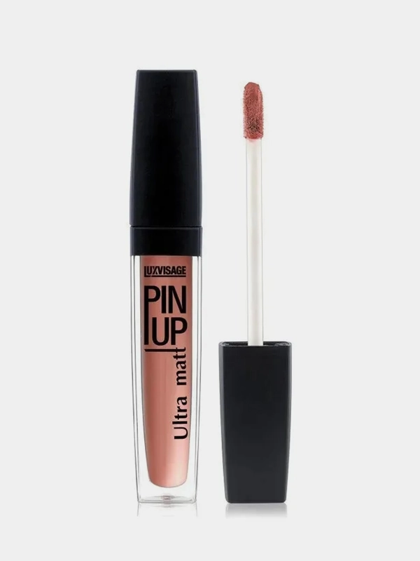 Блеск для губ LUXVISAGE PIN UP Ultra matt, тон 39 Beige nude, 5 мл
