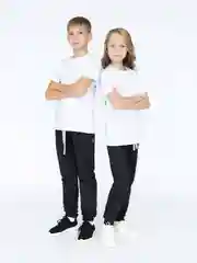 Черный брюки для мальчика, брюки для девочки. Утенок
