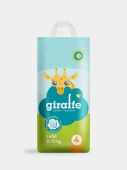 Трусики-подгузники Lovular GIRAFFE L, 8-15 кг, 50 шт