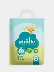 Подгузники Lovular GIRAFFE S, 3-7 кг, 72 шт