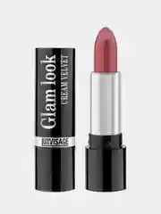 Губная помада LUXVISAGE GLAM LOOK cream velvet, тон 316, Ягодное парфе