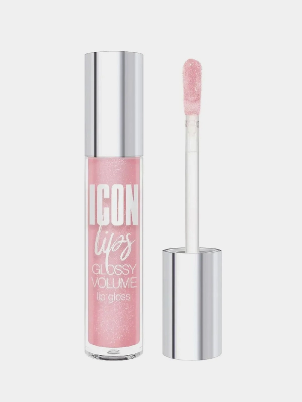 Блеск для губ с эффектом объема LUXVISAGE ICON lips glossy volume, тон 509, Powder Rose