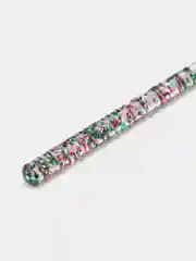 Серебряный набор кистей для маникюра и педикюра, 3 шт