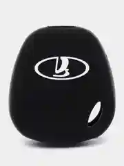 Черный чехол для ключей Lada Priora, Kalina, силиконовый, Лада Приора, Калина
