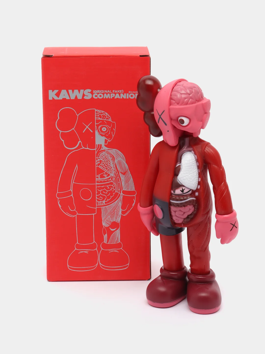 Красный коллекционная фигурка Kaws Anatomy, 20 см
