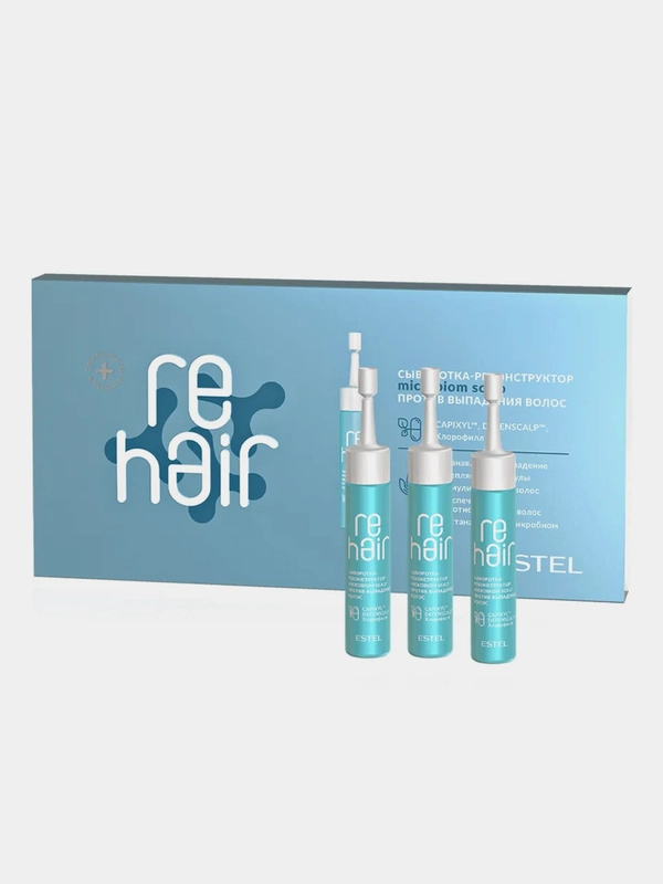 Сыворотка-реконструктор ESTEL reHAIR Microbiom scalp, против выпадения волос, 70 мл