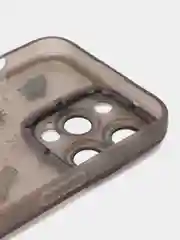 Черный чехол для iPhone 11, 12, 13, 14, 15, Pro Max, Plus, с новогодним принтом, прозрачный