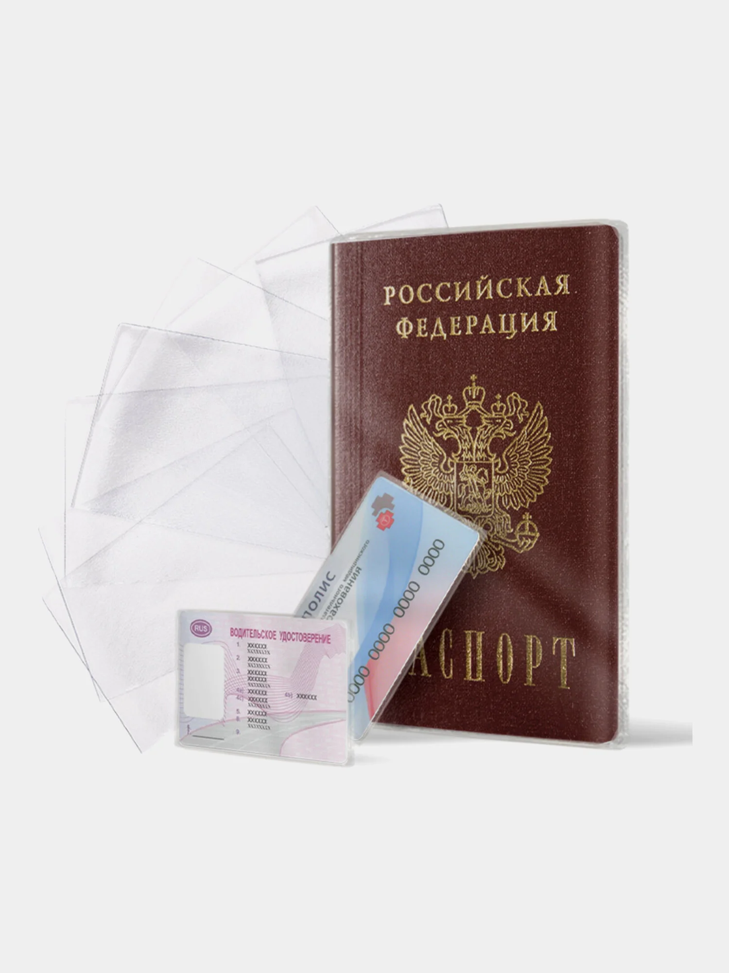 Обложка на паспорт, для документов набор 13 штук, Пвх, Staff, 238205