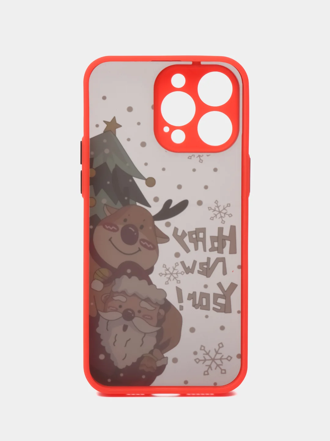 Красный чехол для iPhone 11, 12, 13, 14, 15, Pro Max, Plus, с принтом, с защитой камеры
