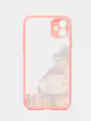 Розовый чехол для iPhone 11, 12, 13, 14, 15, Pro Max, Plus, с принтом, с защитой камеры
