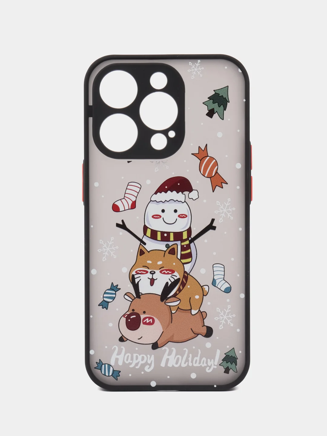 Черный чехол для iPhone 11, 12, 13, 14, 15, Pro Max, Plus, с принтом, с защитой камеры