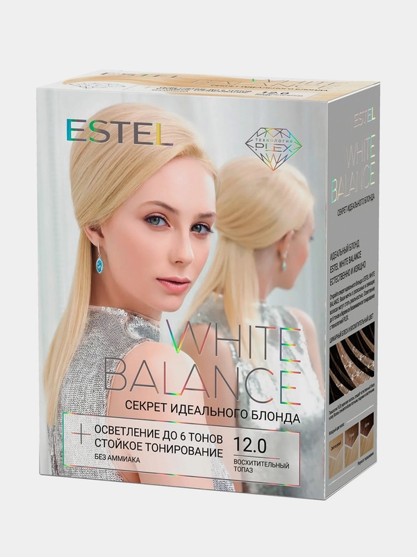 Набор "Секрет идеального блонда" ESTEL WHITE BALANCE, тон 12.0, Восхитительный топаз