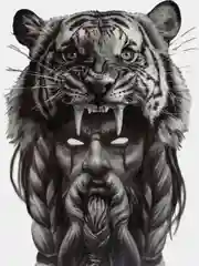 Белый временное мужское тату, викинг, переводная тату, tatto