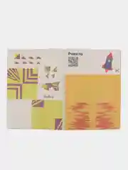 Набор 5 в 1: цветной картон/цветная бумага + узорный картон + 8 схем оригами/белый картон