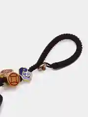 Черный сандаловый брелок  подвеска для ключей котенок