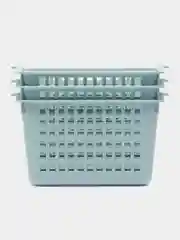 Мятный корзины для хранения, пластик, комплект, 3 шт, 210 х 146 х 113 мм