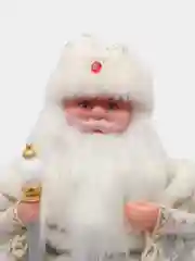 Алый музыкальный Дед Мороз, музыкальная Снегурочка, игрушка под ёлку, новогодние игрушки