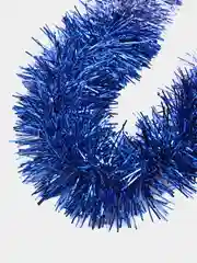 Индиго мишура новогодняя 2,5 м, диаметр 10 см