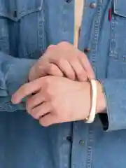 Золотой мужской металлический браслет