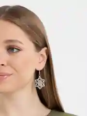 Серебряный сережки бижутерные "Снежинки"