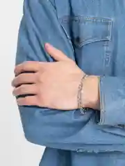 Серебряный браслет-цепь/ Цепочка на руку
