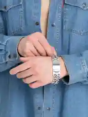 Серебряный браслет мужской, золочение и серебрение