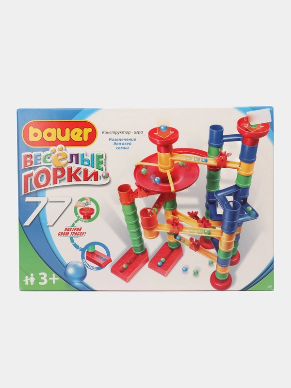 Конструктор-игра "Веселые Горки", 77 деталей