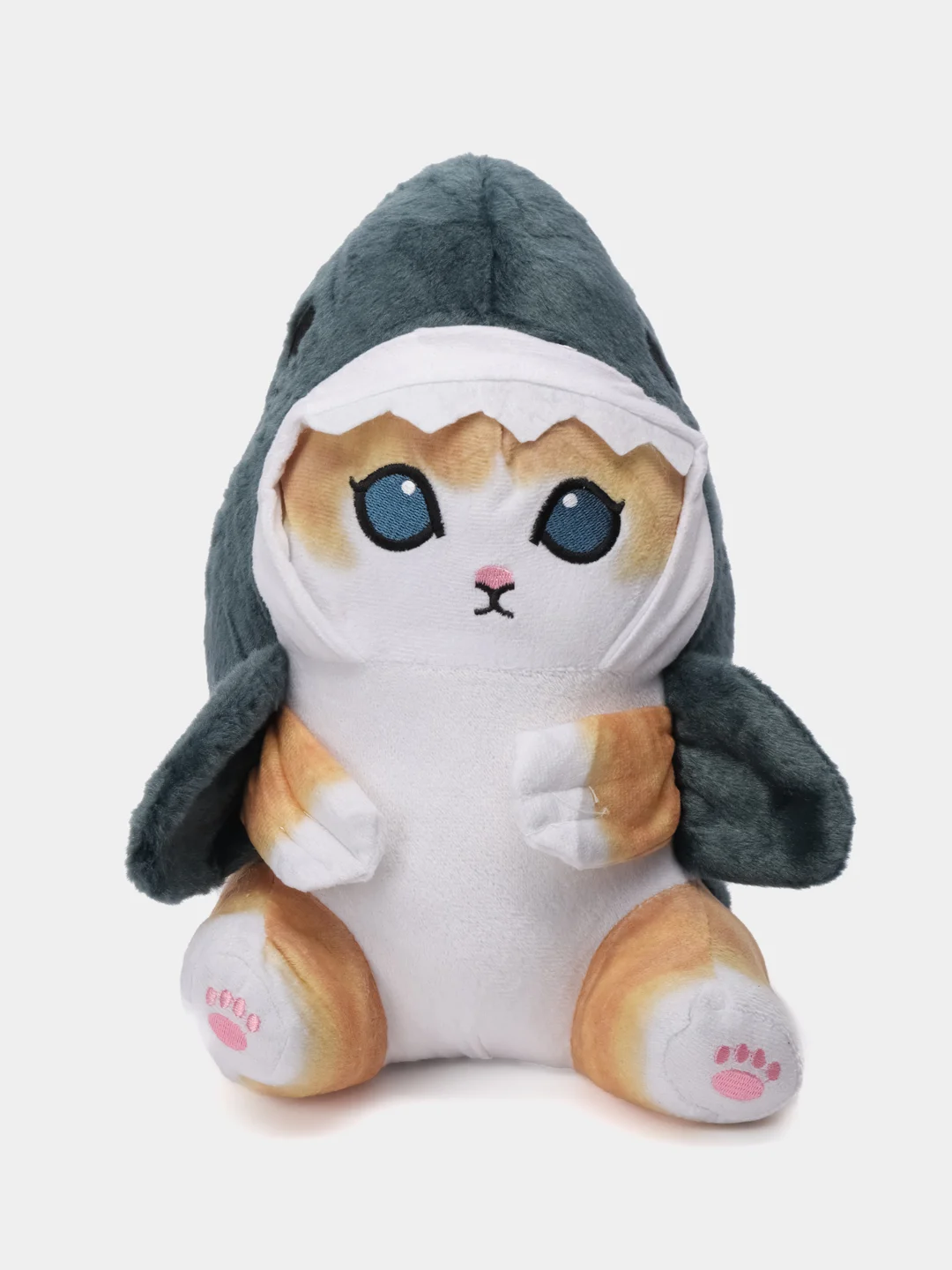Мягкая игрушка "Кот-акула" 30 см, 20 см