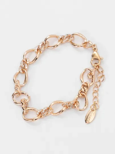 Желтый браслет Xuping Jewelry, позолоченный браслет с камнями