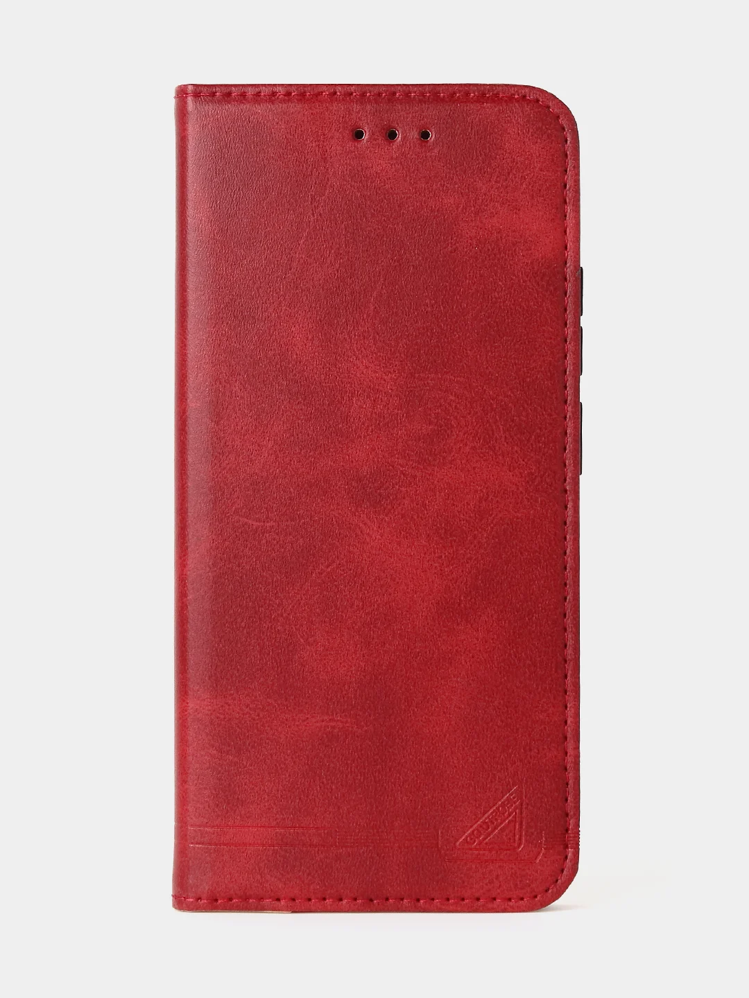 Красный чехол-книжка GQ для Redmi 12C / Poco C55 из высококачественной искусственной кожи