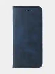 Синий чехол-книжка GQ для Redmi 12C / Poco C55 из высококачественной искусственной кожи