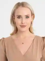 Зеленый комплект: серьги и цепочка, с камнем