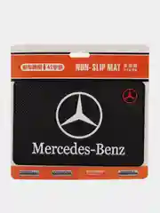 Белый противоскользящий коврик на панель с логотипом автомобиля, не липкий, Mercedes Benz