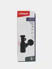Черный сифон для раковины Wirquin Линеис Мини, латунь, матовый, коллекция Black touch, 30722857