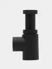 Черный сифон для раковины Wirquin Линеис Мини, латунь, матовый, коллекция Black touch, 30722857