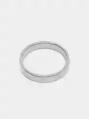 Серебряный кольцо из титановой стали, унисекс, круглое