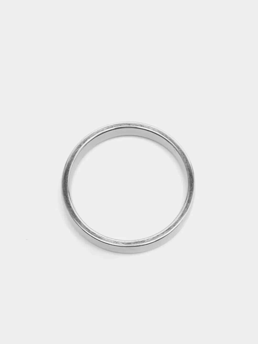 Серебряный кольцо из титановой стали, унисекс, круглое