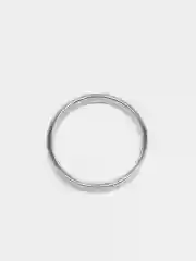 Серебряный кольцо из титановой стали, унисекс, круглое