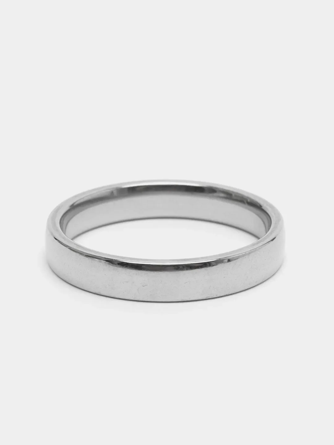 Серебряный кольцо из титановой стали, унисекс, круглое