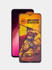 Черный защитное стекло Anti-Static для Xiaomi Redmi Note 8 / Сяоми Редми Нот 8