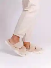 Желтый тапочки домашние, женские, мужские, меховые