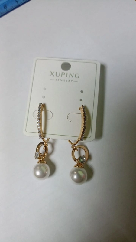 Серьги Xuping гипоаллергенные, медицинский сплав