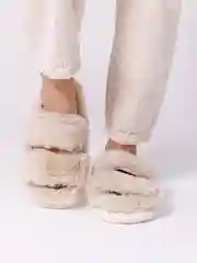 Желтый тапочки домашние, женские, мужские, меховые